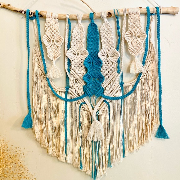 Made by Native S. American Dream catcher macrame hanger wall art attract +energy - Picture 7 of 13